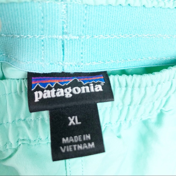 Patagonia Girl's Baggies Teal Shorts - Picture 6 of 6